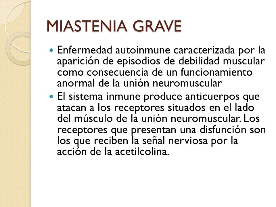 miastenia gravis atrofia muscular